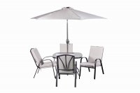 Amalfi Ivory 4 Seater Padded Set
