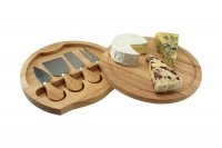 Apollo Cheese Serving Set with Integrated Knife Compartment