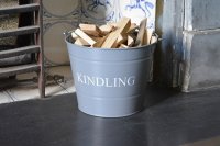 Manor Reproductions Small Kindling Bucket - Grey