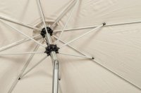 Royalcraft Ivory 3m Crank & Tilt Parasol -Brushed Aluminium Pole