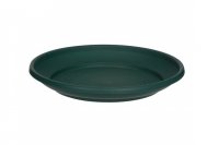 Whitefurze 27cm Venetian Saucers for Round Planters - Forest Green