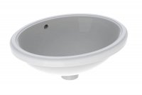Geberit VariForm 420mm Oval Undercounter Basin - With Overflow