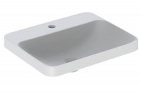Geberit VariForm 550mm Rectangular 1 Tap Hole Countertop Basin - No Overflow