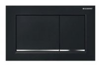 Geberit Omega 30 Black/Gloss Chrome/Black Dual Flush Plate