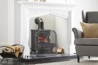 Inglenook Dome Shaped Black Spark Guard with Brass Ring