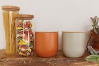 KitchenCraft Idilica Storage Canister 1lt - Putty