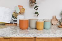 KitchenCraft Idilica Storage Canister 1lt - Putty