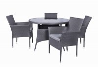Malaga 4 Seater Fixed Dining Set