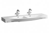 Laufen Palace Double Countertop Basin with Towel Rail