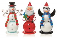 Premier Decorations Metal Christmas Character Ornament 20cm - Assorted