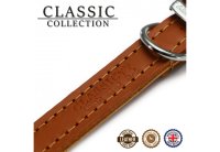 Ancol Sewn Heritage Leather Dog Collar - Tan 18