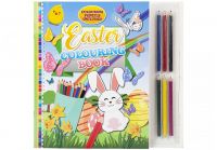 Easter Kids Colouring Book with 6 Pencils