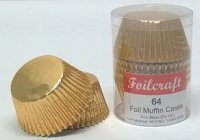 Foilcraft Muffin Cases (Pack of 64) - Gold