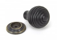 Ebony and AB Beehive Cabinet Knob 35mm