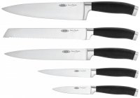 Stellar James Martin 5 Piece Knife Block Set - Black