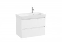 Roca Ona Unik 800mm Right Hand Basin & Matt White Unit (2 Drawers)