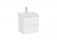 Roca Ona Unik 550mm Basin & Matt White Unit (2 Drawers)