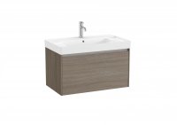 Roca Ona Unik 800mm Basin & Dark Elm Unit (1 Drawer)