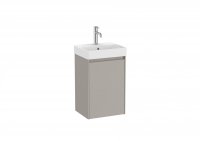 Roca Ona Unik Compact 400mm Basin & Matt Sand Grey Unit (1 Drawer)