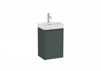 Roca Ona Unik Compact 400mm Basin & Matt Green Unit (1 Drawer)