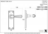 Aged Brass Hinton Lever Latch Set