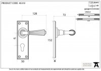 Polished Chrome Hinton Lever Euro Set