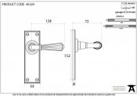 Aged Bronze Hinton Lever Latch Set