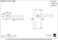 Polished Brass Straight Lever Latch Set
