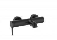 Roca Ona Wall Mounted Matt Black Bath Shower Mixer