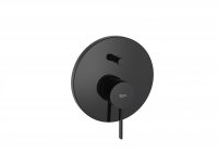 Roca Ona Built-In Titanium Black Bath Shower Mixer with Diverter (2 Ways)