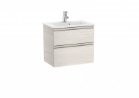 Roca The Gap Compact Nordic Ash 600mm 2 Drawer Vanity Unit with Basin