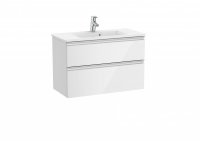 Roca The Gap Compact Gloss White 800mm 2 Drawer Vanity Unit with Basin