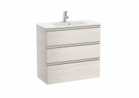 Roca The Gap Compact Nordic Ash 800mm 3 Drawer Vanity Unit with Basin