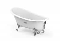 Roca Carmen White 1600 x 800mm Freestanding Cast Iron Bath