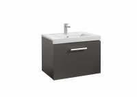 Roca Prisma Anthracite Grey 600mm Basin & Unit with 1 Drawer