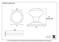 Polished Chrome Round Centre Door Knob