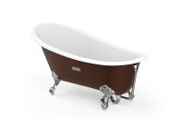 Roca Carmen Copper 1600 x 800mm Freestanding Cast Iron Bath