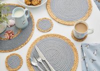 Cooksmart Coastal Set of 2 Table Mats - Seagrass & Cotton Rope