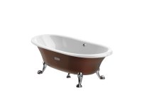 Roca Eliptico 1700 x 850mm Freestanding Cast Iron Bath - Copper