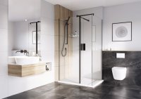 Roman Haven Select 200mm Fixed Deflector Panel (10mm) - Matt Black