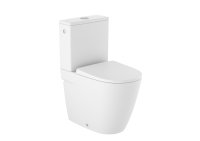 Roca Ona Compact Close Coupled Back-to-Wall Rimless Toilet - Matt White