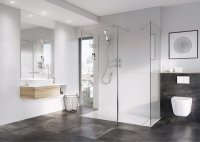 Roman Haven Select 1200mm Glass to Glass Front Wetroom Panel (10mm) - Chrome