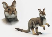 Soft Toy Kangaroo Eastern Gray by Hansa (40 cm.L) 6692