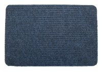Groundsman Basic Ribbed Indoor Doormat 40 x 60cm Blue