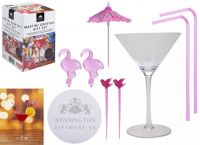 Bulk Buy - 6 Packs - Cocktail Gift Set Flamingo - Hen Party