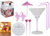 Cocktail Kit Gift Set Flamingo with Accessories