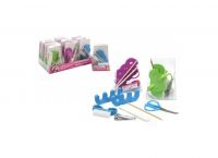 Bulk Buy - Pedicure Set - 7 Pieces - 3 Asst Colours - 12 Packs