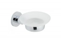 Vado Elements Frosted Glass Soap Dish and Holder