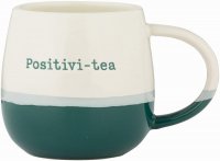 Price & Kensington Positivi-Tea Mug 340ml White/Green