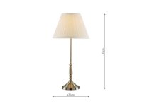 Laura Ashley Elliot Table Lamp Antique Brass with Shade